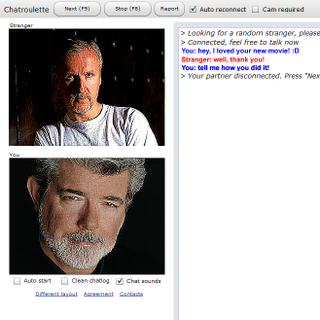 Illustration for article titled 37 ChatRoulette Interactions I Really Wish Actually Happened